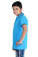 Clothe Funn Boys Sunglasses Printed Polo T-Shirt, T.Blue
Half Sleeve T-Shirt