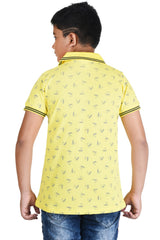 Clothe Funn Boys Boat Printed Polo T-Shirt, Yellow
Half Sleeve T-Shirt