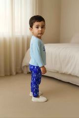 Clothe Funn Boys Full Sleeve House Printed T-Shirt & Pant Set, Sky Blue/Royal
Full Sleeve T-Shirt & Pant