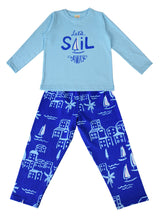 Clothe Funn Boys Full Sleeve House Printed T-Shirt & Pant Set, Sky Blue/Royal
Full Sleeve T-Shirt & Pant