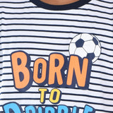 Clothe Funn Boys Stripe & Chest Printed R/N T-Shirts, Combo 3:- Red & White (Pack of 2)
Half Sleeve T-Shirts