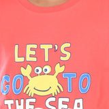 Clothe Funn Boys Stripe & Chest Printed R/N T-Shirts, Combo 11:- Tomato & Blue (Pack of 2)
Half Sleeve T-Shirts