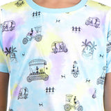 Clothe Funn Boys Rickshaw Printed Half Sleeve T-Shirt & Shorts Set, White AOP/Navy
Half Sleeve T-Shirt & Shorts
