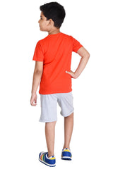 Clothe Funn Boys Roar Printed Half Sleeve T-Shirt & Shorts Set, Red/Ecru
Half Sleeve T-Shirt & Shorts