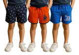 Clothe Funn Boys Printed Shorts, Combo 5:- Blue, Orange & Navy (Pack of 3)
Knee Length Shorts
