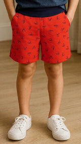 Clothe Funn Boys Printed Shorts, Combo 4:- Carrot, Navy, Airforce (Pack of 3)
Knee Length Shorts