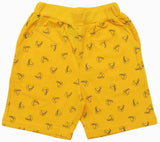 Clothe Funn Boys Boat Printed Shorts, Combo 19:- Yellow, Navy, & Carrot (Pack Of 3)
Knee Length Shorts