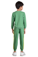 Clothe Funn Boys Skate Printed Full Sleeve T-Shirt & Track Pant Set, Green
Full Sleeve T-Shirt & Pant