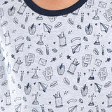 Clothe Funn Boys Chest Printed Sleeveless T-shirts, Combo 7:- Navy & White (Pack of 2)
Sleeveless T-shirts