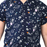 Clothe Funn Boys Space Printed Night Suit, Navy
Half Sleeve Shirt & Full Pant