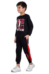 Clothe Funn Boys Sport Printed Full Sleeve T-Shirt & Track Pant Set, Black
Full Sleeve T-Shirt & Pant