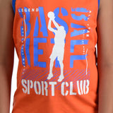 Clothe Funn Boys Sport Printed Sleeveless T-Shirt & Shorts Set, Orange/T.Blue
Sleeveless T-Shirt & Shorts