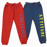 Clothe Funn Boys Printed Track Pants, Red & Navy Mel (Pack of 2)
Full Length Track Pants
