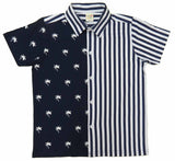 Clothe Funn Boys Tree Printed Half Sleeve Shirt & Shorts Set, Navy/White
Half Sleeve Shirt & Shorts