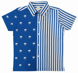 Clothe Funn Boys Tree Printed Half Sleeve Shirt & Shorts Set, Royal Blue/White
Half Sleeve Shirt & Shorts