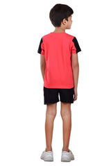 Clothe Funn Boys Vacation Printed Half Sleeve T-Shirt & Shorts Set, Coral/Black
Half Sleeve T-Shirt & Shorts