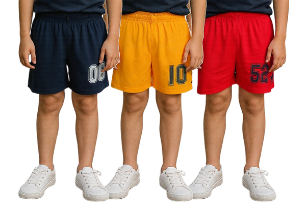 Clothe Funn Boys Regular Shorts, Combo 13