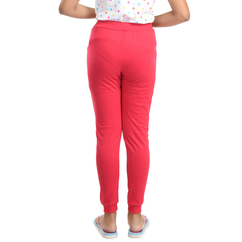 Clothe Funn Girls Trackpant Drifit, Fuschia