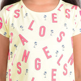 Clothe Funn Girls Alphabet Printed Half Sleeve T-Shirt & Shorts Set, Lemon
Half Sleeve T-Shirt & Shorts