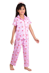 Clothe Funn Girls Balloon Print Night Suit, Pink
Half Sleeve Shirt & Pant