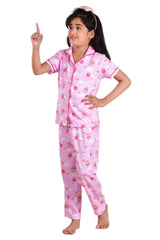 Clothe Funn Girls Balloon Print Night Suit, Pink
Half Sleeve Shirt & Pant