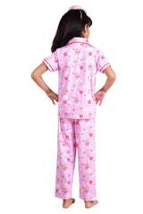 Clothe Funn Girls Balloon Print Night Suit, Pink
Half Sleeve Shirt & Pant