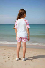 Clothe Funn Girls Balloon Printed Half Sleeve T-Shirt & Shorts Set, White/Pink
Half Sleeve T-Shirt & Shorts
