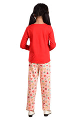 Clothe Funn Girls Candy Printed Full Sleeve T-Shirt & Pants Set, Red/Peach
Full Sleeve T-Shirt & Pant