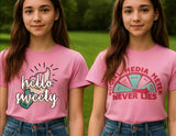 Clothe Funn Girls Chest Printed T-Shirts, Pink, Combo 2 (Pack of 2)
Half Sleeve T-Shirts