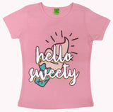 Clothe Funn Girls Chest Printed T-Shirts, Pink, Combo 2 (Pack of 2)
Half Sleeve T-Shirts