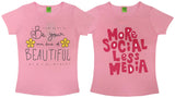 Clothe Funn Girl's Chest Printed T-Shirts, Pink, Combo 7 (Pack of 2)
Half Sleeve T-Shirts