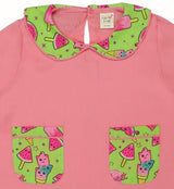 Clothe Funn Girls Ice Cream Printed Full Sleeve Co-Ord Set, Peach & Green
Full Sleeve T-Shirt & Pant
