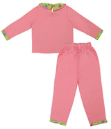 Clothe Funn Girls Ice Cream Printed Full Sleeve Co-Ord Set, Peach & Green
Full Sleeve T-Shirt & Pant
