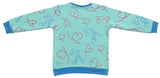 Clothe Funn Girls Heart Printed Fleece Sweatshirt, Mint
Full Sleeves Sweatshirt