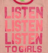 Clothe Funn Girls Listen Printed Fleece Sweatshirt, Peach
Full Sleeves Sweatshirt