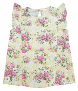 Clothe Funn Girls Flower Printed Co-Ord Set, Cream AOP
Cap Sleeve Top & Skirt