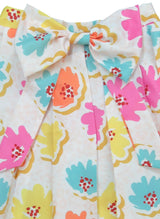 Clothe Funn Girls Flower Printed Co-Ord Set, White
Cap Sleeve Top & Skirt