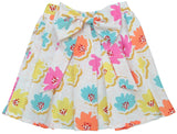 Clothe Funn Girls Flower Printed Co-Ord Set, White
Cap Sleeve Top & Skirt