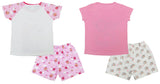 Clothe Funn Girls Chest Printed Half Sleeves T-Shirts & Shorts Sets, Pink/White & White/Pink (Pack of 2)
Half Sleeve T-Shirt & Shorts