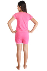 Clothe Funn Girls Icon Printed Crop Top Set, Pink
Crop Top & Shorts