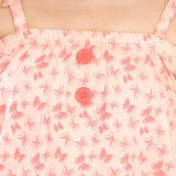 Clothe Funn Girls Butterfly Printed Jumpsuit, Peach
Knee Length Jumpsuit