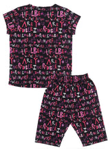 Clothe Funn Girls Letter Printed Half Sleeve T-Shirt & Shorts Set, Black
Half Sleeve T-Shirt & Shorts