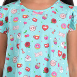 Clothe Funn Girls Printed Half Sleeves Nighty Dress, Mint & Coral (Pack of 2)
Cap Sleeve Dress