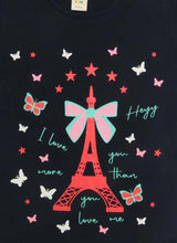 Clothe Funn Girls Paris Printed Half Sleeve T-Shirt & Pants Set, Navy/Coral
Half Sleeve T-Shirt & Pant