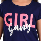 Clothe Funn Girls Printed Half Sleeve T-Shirt & Pants Set, Navy/Coral
Half Sleeve T-Shirt & Pant