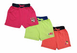 Clothe Funn Girls Sticker Printed Hot Shorts, Combo 4:- Lime Green / Rose Pink / Peach (Pack of 3)
Above Knee Length Shorts