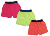 Clothe Funn Girls Sticker Printed Hot Shorts, Combo 4:- Lime Green / Rose Pink / Peach (Pack of 3)
Above Knee Length Shorts