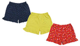 Clothe Funn Girls Printed Hot Shorts, Combo 7:- Navy/Yellow/Red (Pack of 3)
Above Knee Length Shorts
