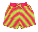 Clothe Funn Girls Stripes Printed Hot Shorts, Combo 6:- Purple/Yellow, Fuschia/White, Fuschia/Lime (Pack of 3)
Above Knee Length Shorts