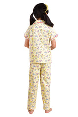 Clothe Funn Girls Skate Printed Nightsuit, Lemon
Half Sleeve Shirt & Pant